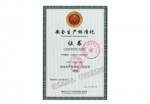 安全生产标准化证书